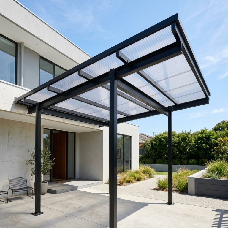 Pemasangan Kanopi Minimalis — Perumahan Elite